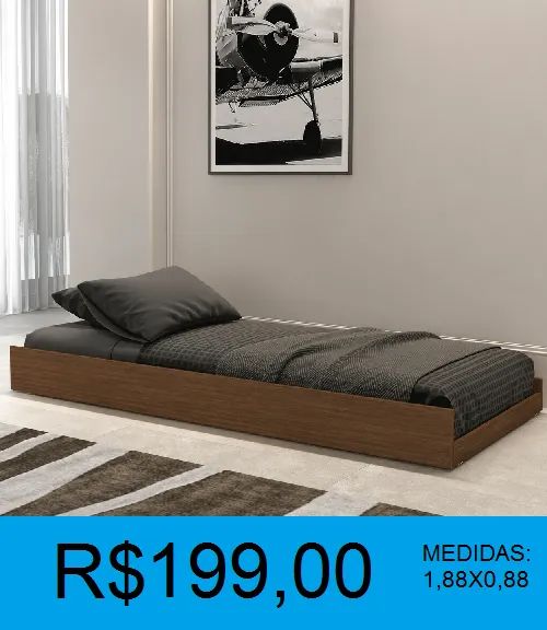 Cama auxiliar solteiro - temos a pronta entrega  - Foto 3