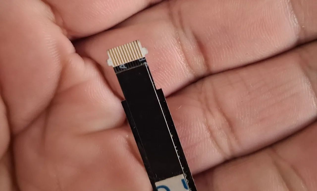 cabo flat de conexão SATA para disco rígido (HDD) ou SSD de notebook. - Foto 4