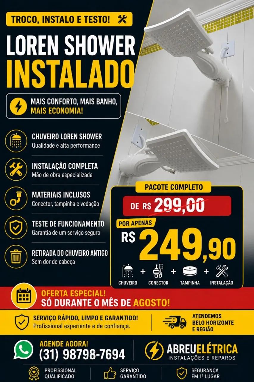 Eletricista marido de aluguel 