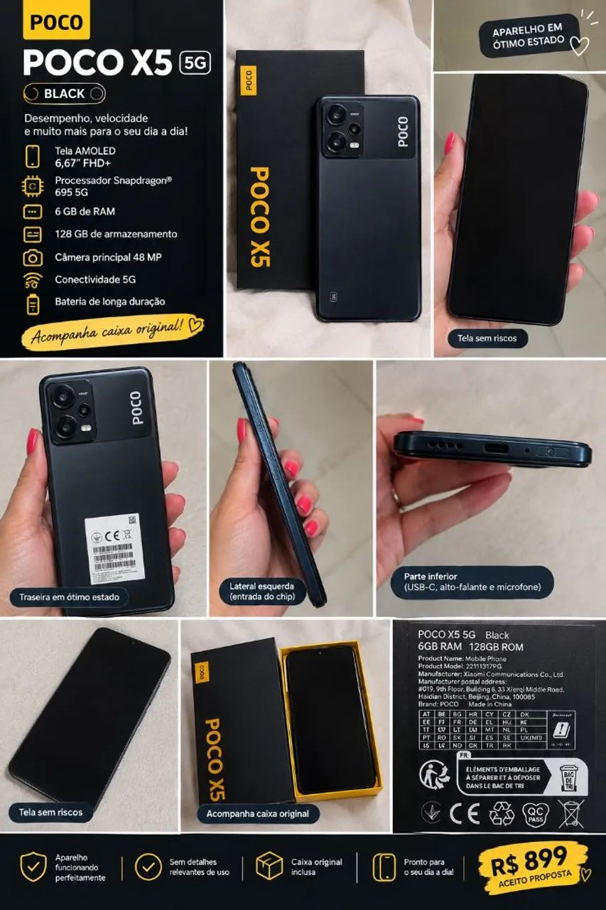 Celular POCO X5 5G 