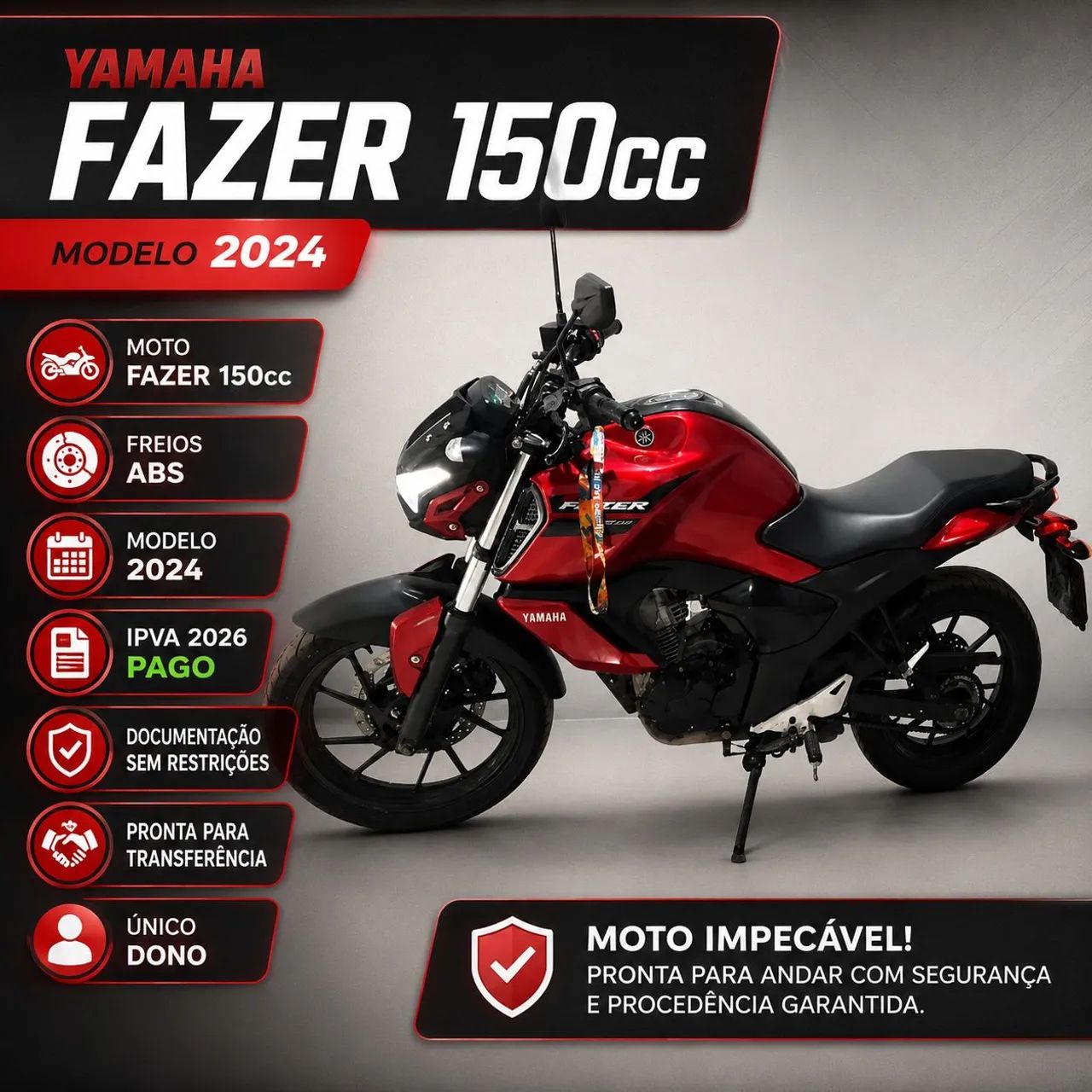 Fazer 2024 flex 150cc - Foto 5