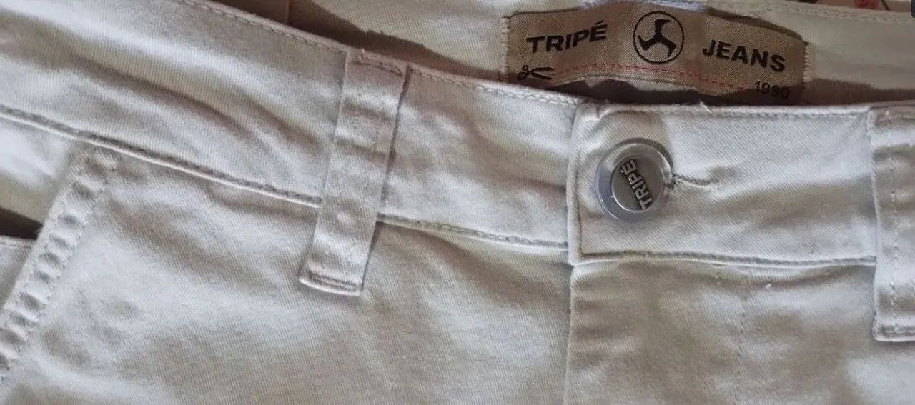 Calça tripé cinza nunca usada, número 36