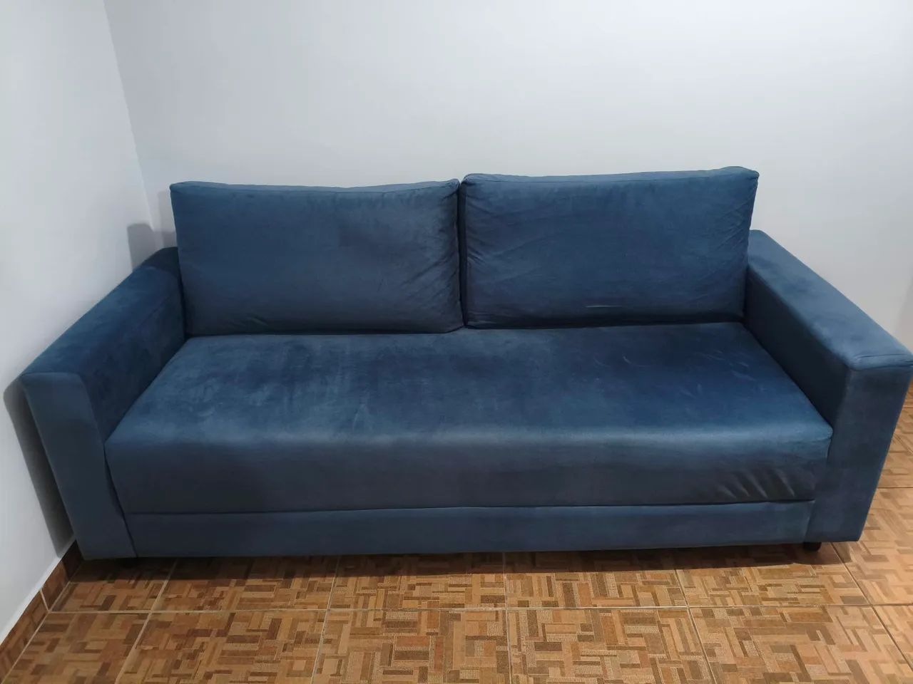Sofá Tok&Stok MUY - 3 lugares - azul - praticamente novo