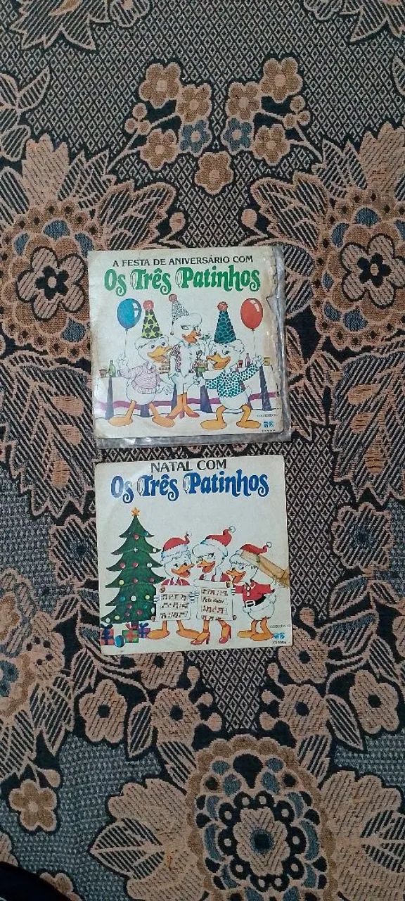 Disco de Vinil Compacto Infantil - Os Três Patinhos