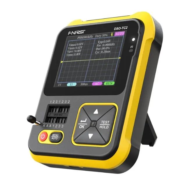 Osciloscópio e Testador de Componentes Digital 2 Em 1 Fnirsi Profissional