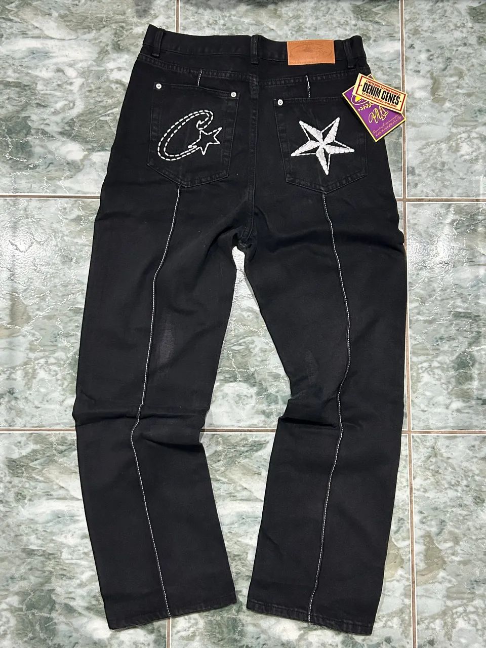 Calça Jeans Corteiz Preto - Foto 3