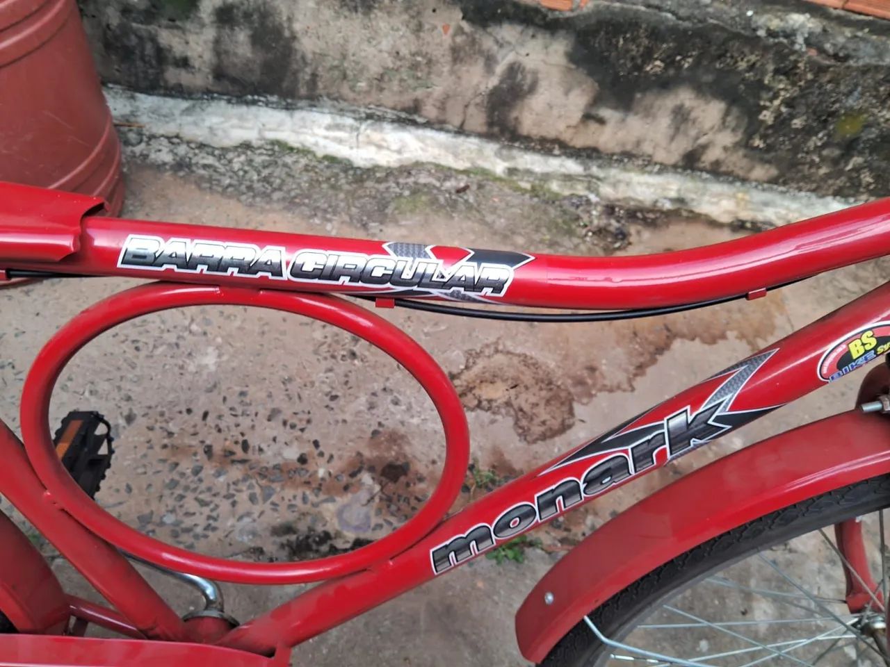 Bicicleta Barra Forte Monark Circular Semi Nova Sem Detalhes  - Foto 3
