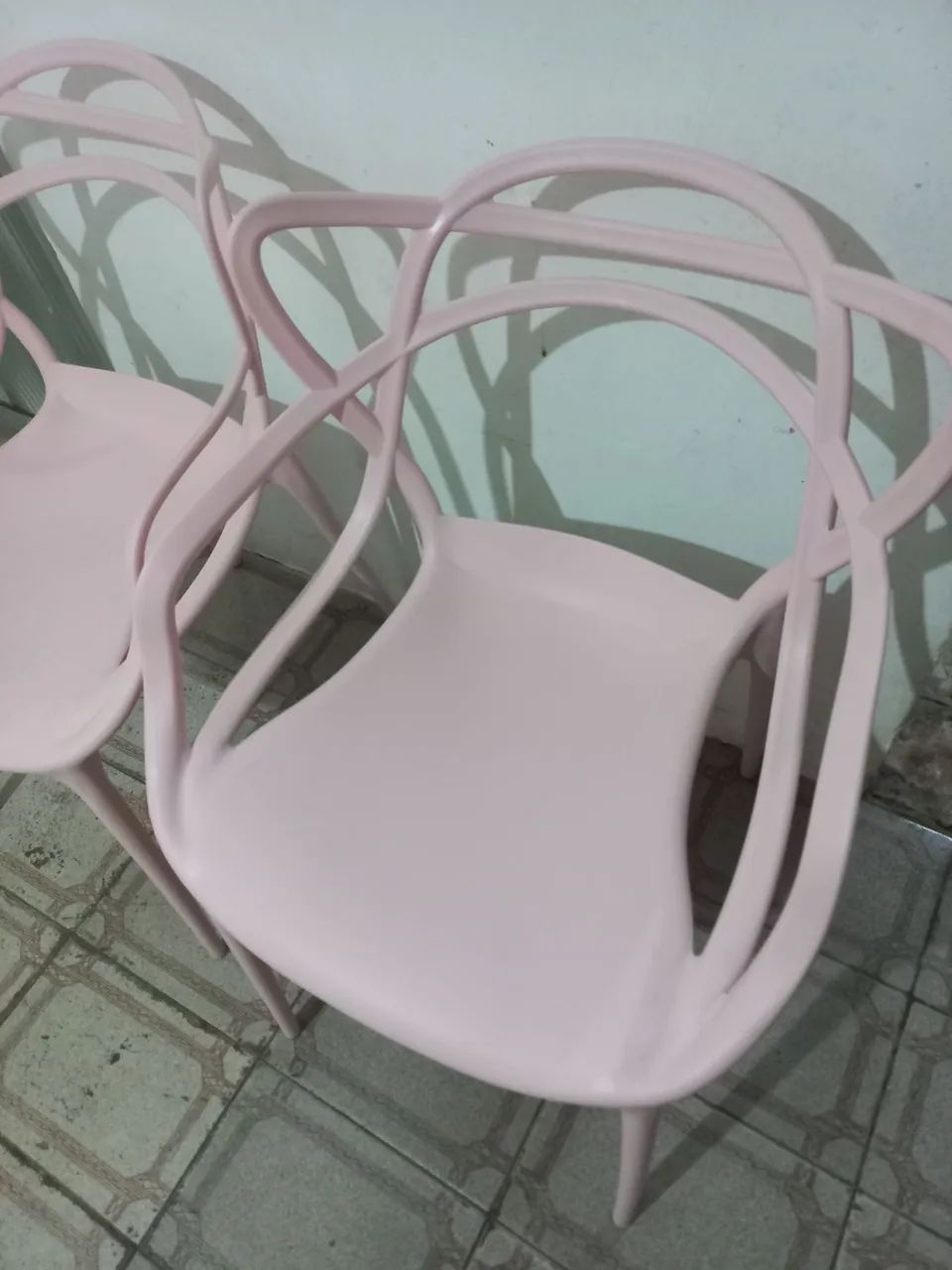 2 cadeiras Allegra rosa claro  - Foto 2