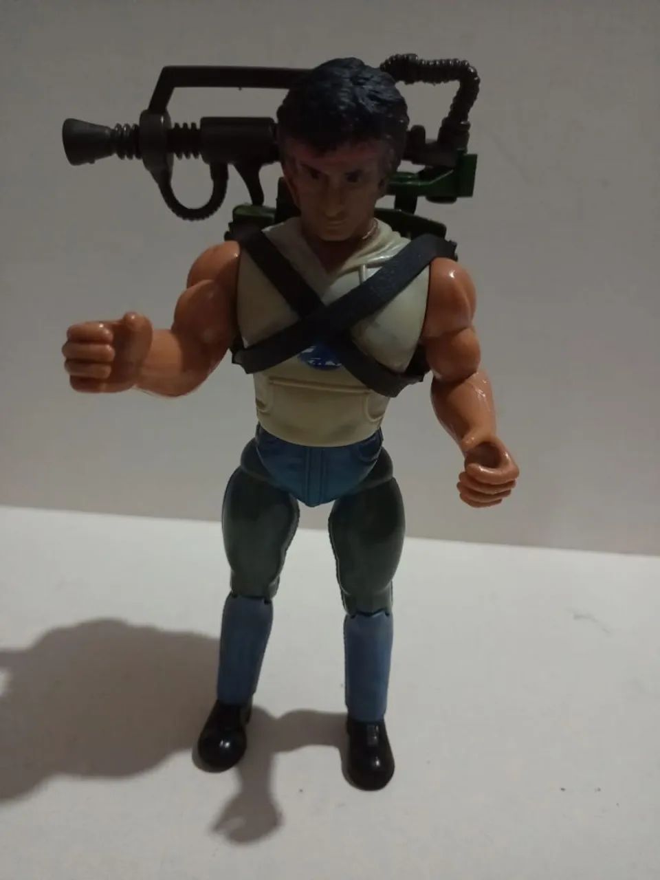Antigo Boneco Rambo Glasslite 