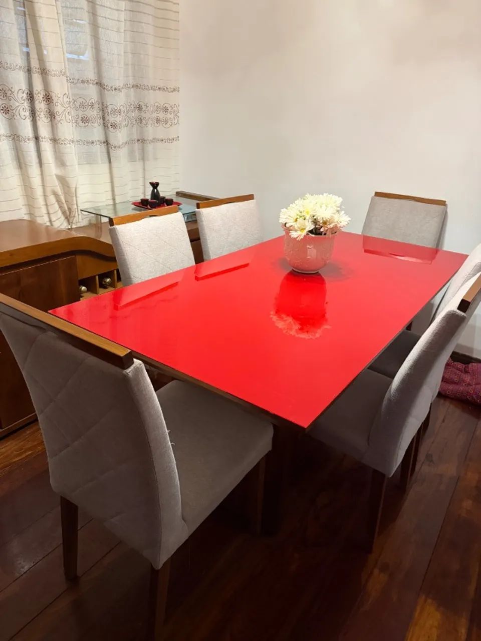 Mesa de jantar retangular com cadeiras  - Foto 2