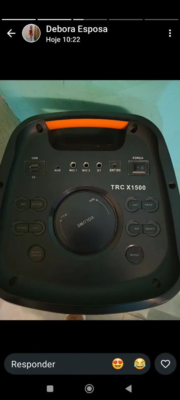Caixa de som amplificada 