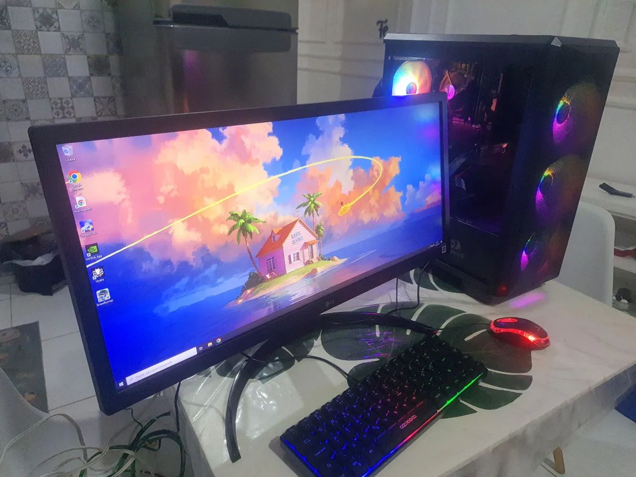 Pc gamer completo monitor 25" mais rx580 - Foto 2