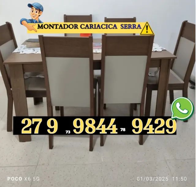  MONTADOR DE MÓVEIS EM CASA OU ESCRITÓRIO 