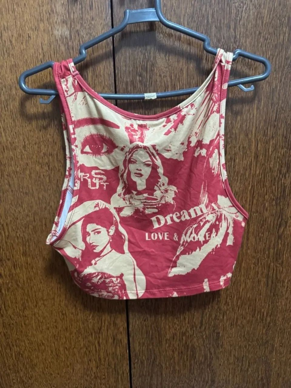 cropped shein estampado m - Foto 2