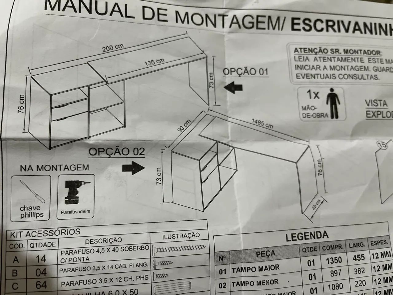 Mesa de Escritorio em L - Foto 4