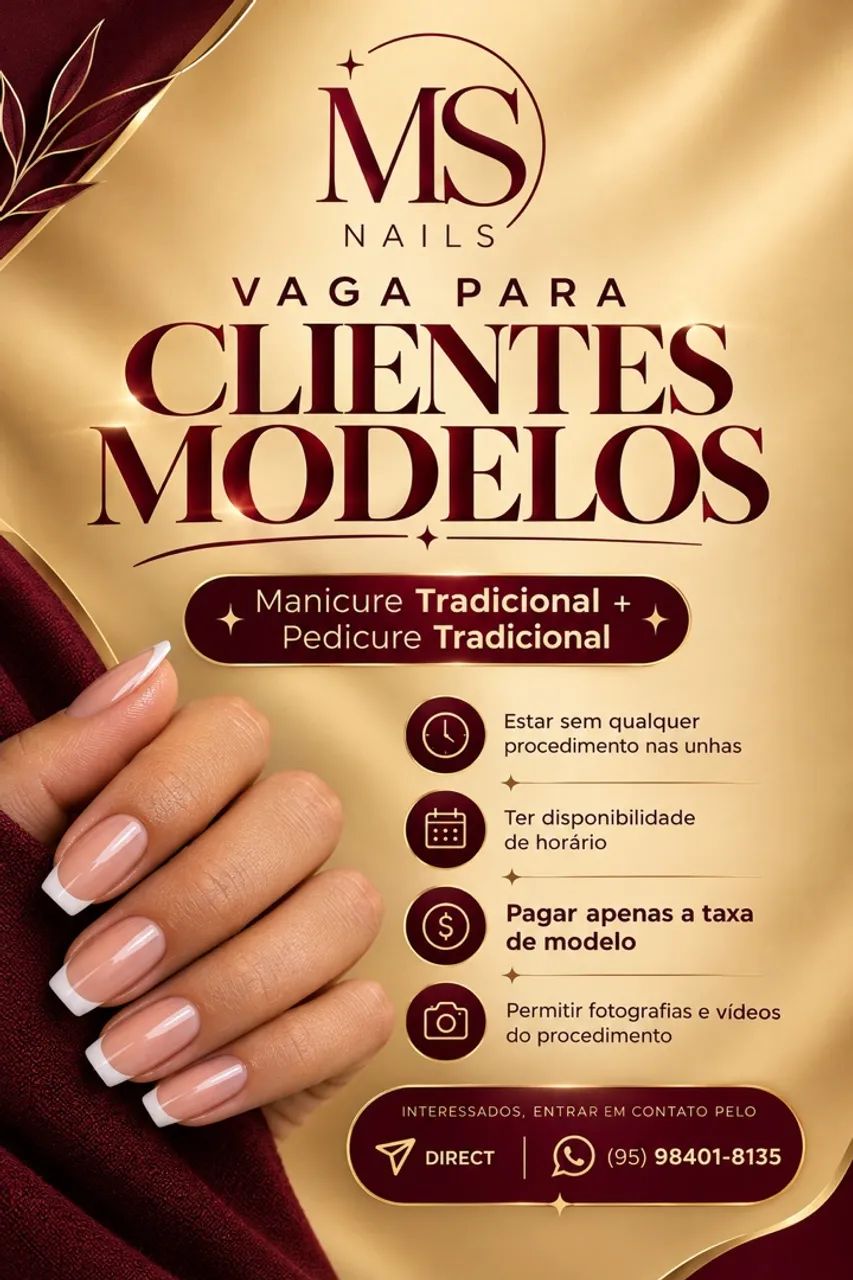 Modelo Manicure Unhas