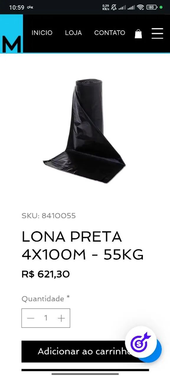 Lona Grossa preta 64985852172675121