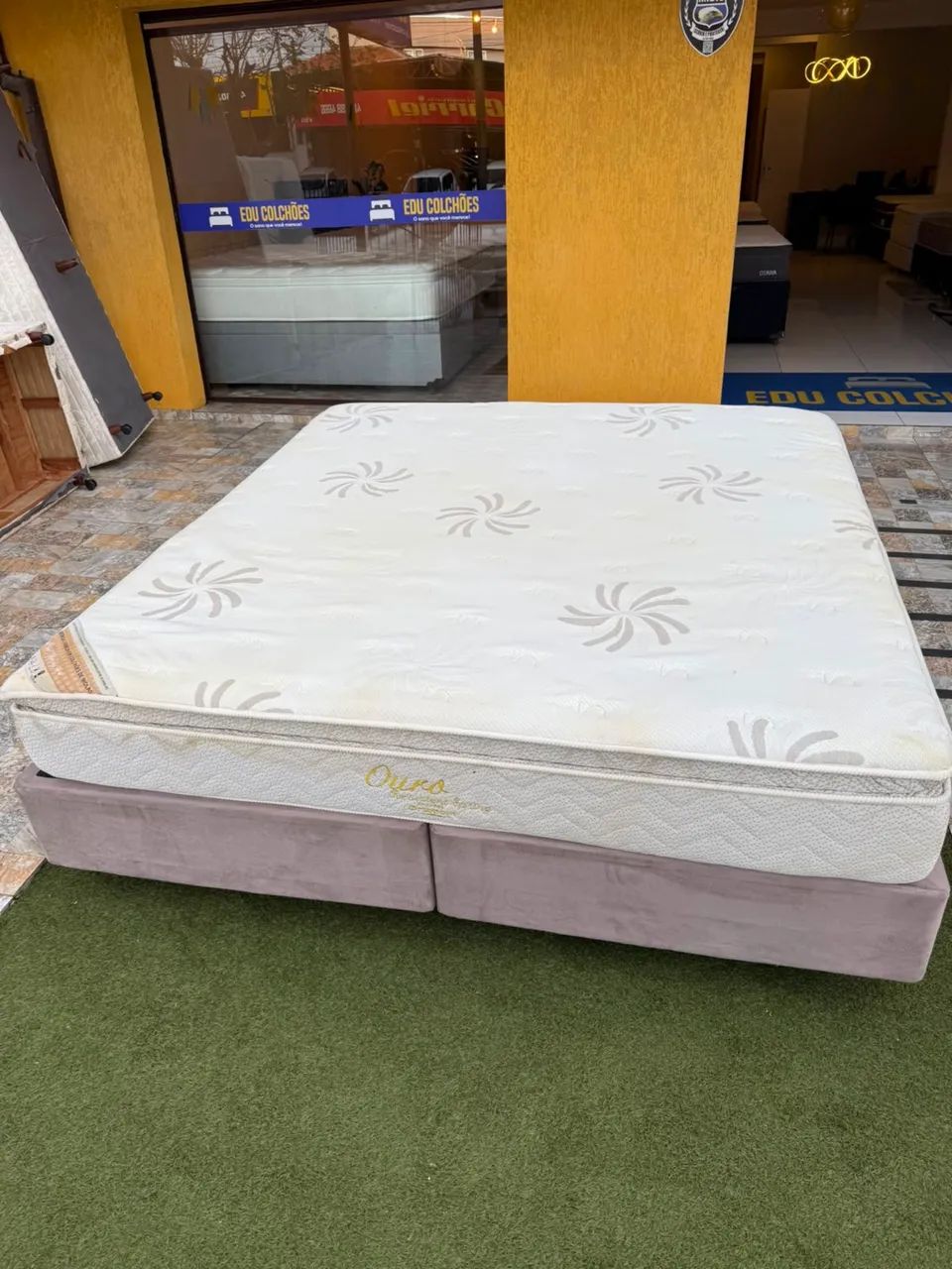 Cama box Super King ORTOBOM USADA TOP - ENTREGO  - Foto 2