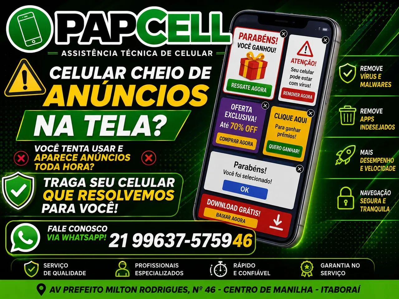 Conserto de Celular - Troca de Tela, Bateria e Conectores - Foto 3