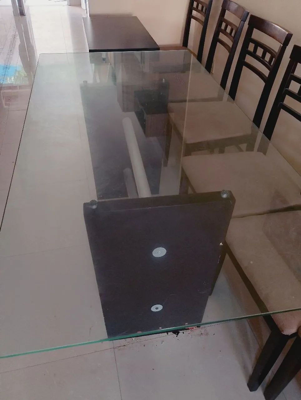 Mesa de vidro com 6 lugares - Foto 2