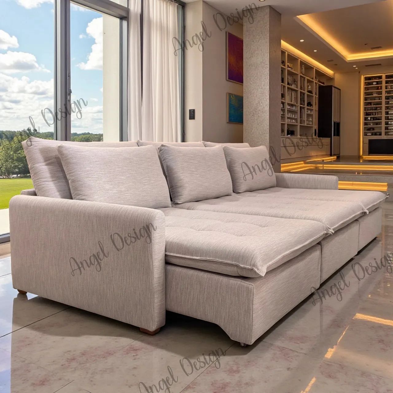 Sofá slim Retrátil ultra conforto  - Foto 3