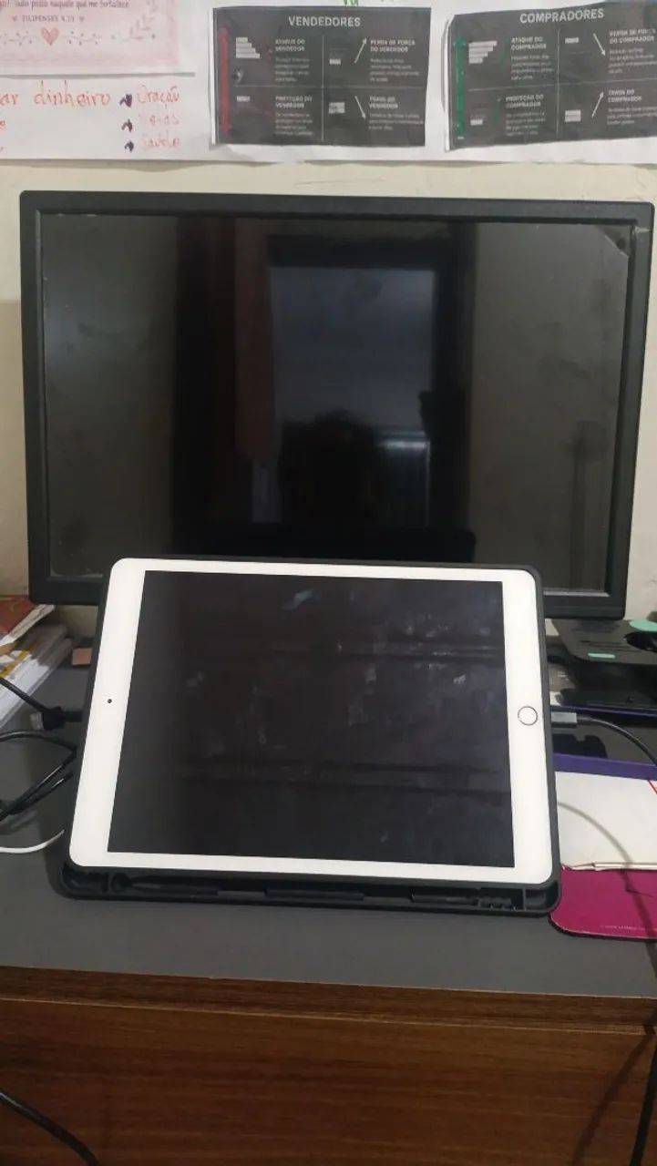 Setap iPad + monitor 