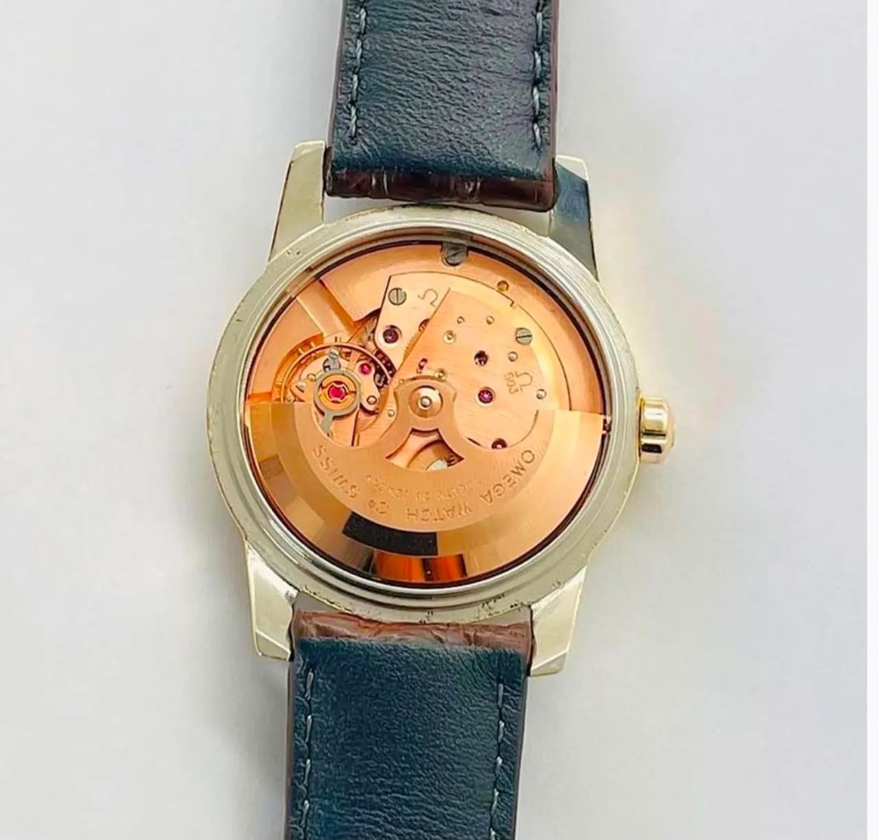 Omega seamaster 1958 automático em ouro - Foto 5