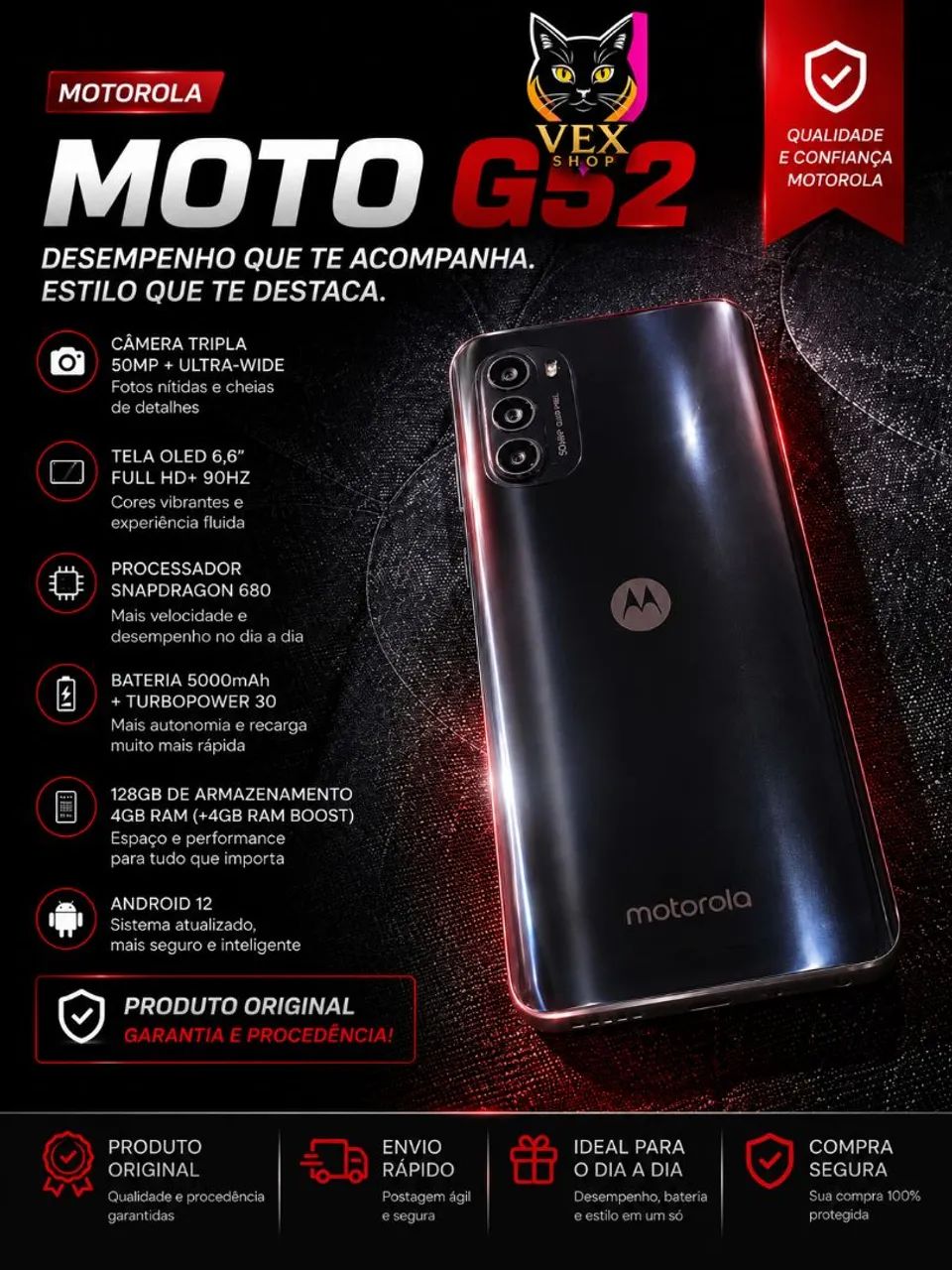 Celular moto g52