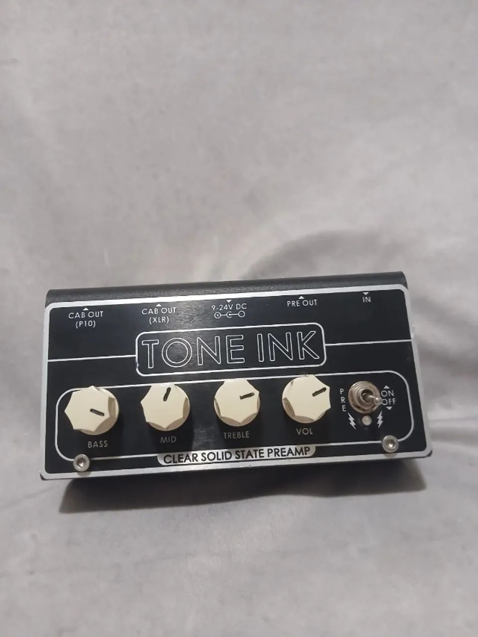 Pedal Preamp Tone Ink Clear Solid State Para Guitarra E Baixo