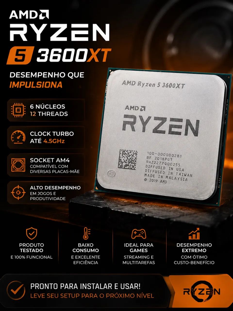 AMD Ryzen 5 3600XT - Processadores - Pontal da Ilha, São Luís