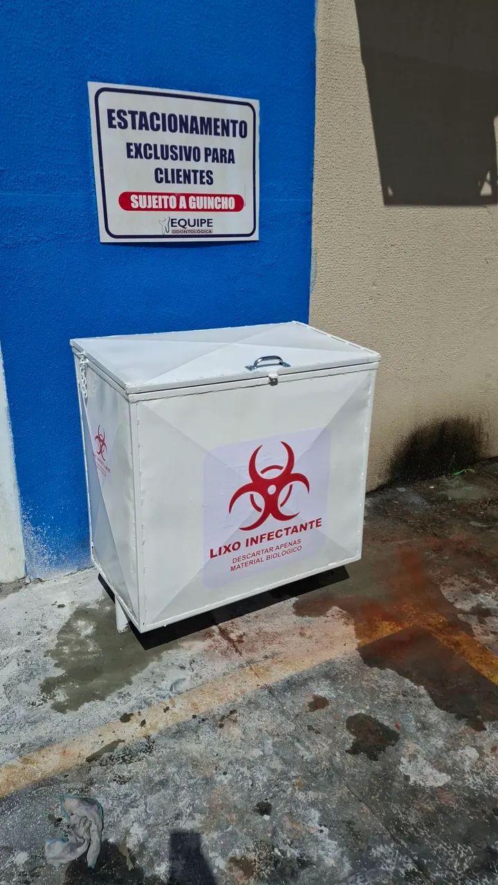 Lixeira para lixo infectante 480lts - Foto 2