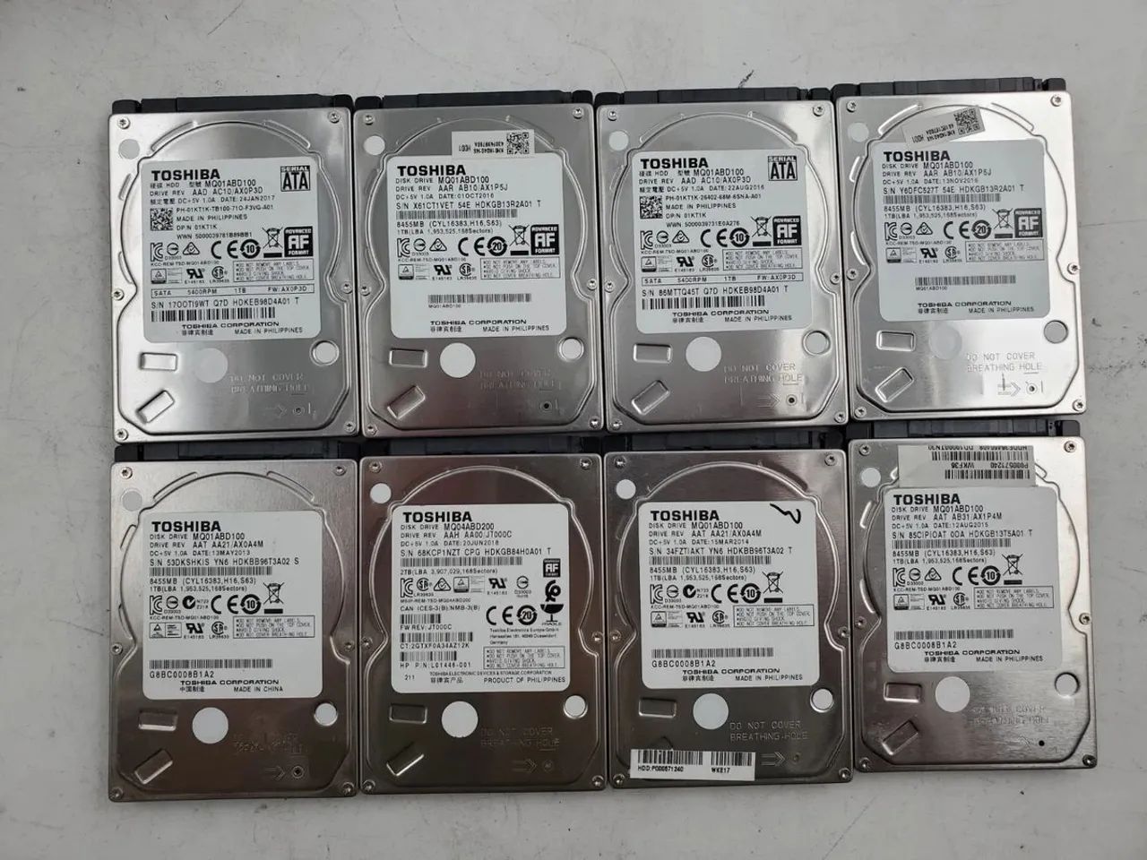 8hds de 1 tera 100% saudável garantia 3 meses