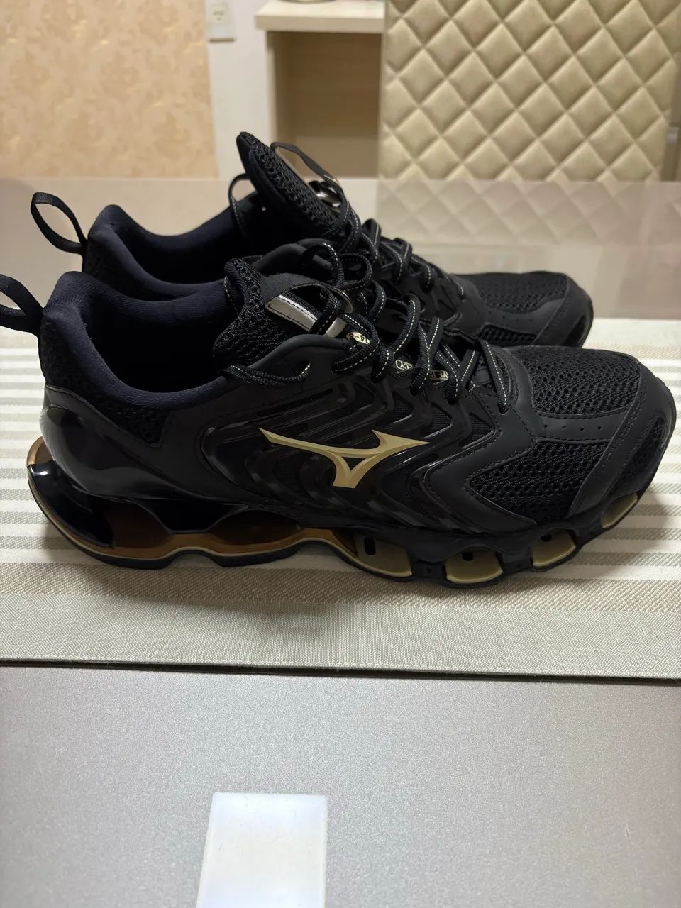 Tênis Mizuno Wave Prophecy 14 S 43 Preto - Foto 2