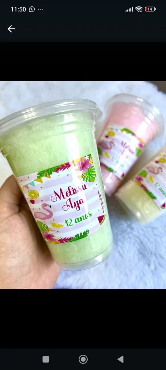 Algodão doce e rosas de Suspiros  - Foto 2