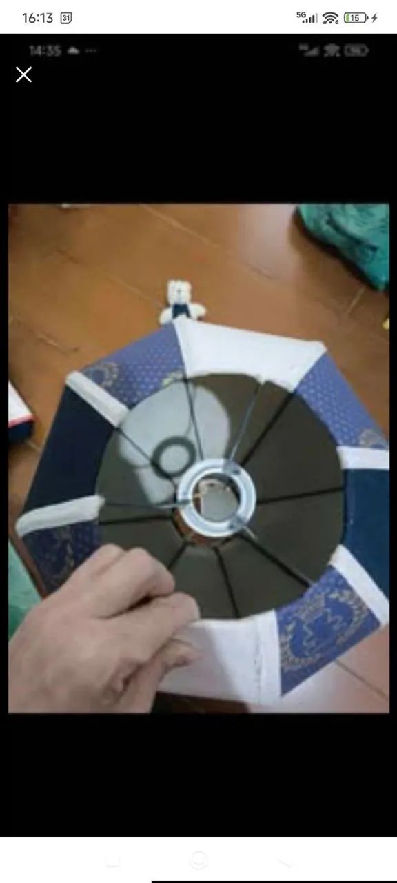 Lustre balão ursinho quarto bebê menino - Foto 2