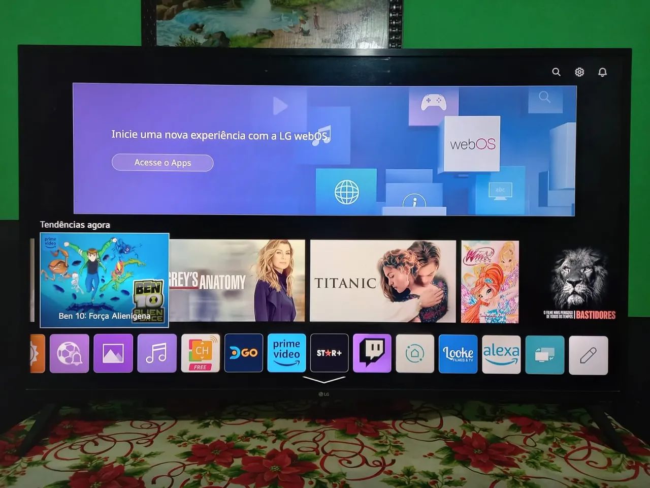 SMART TV LG 50 4K NOVA. 08 MESES DE USO 