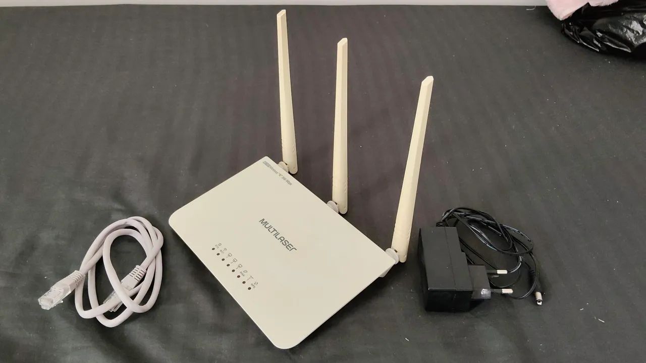 Roteador Multilaser R163 300mbps 3 Antenas (usado) - Foto 3