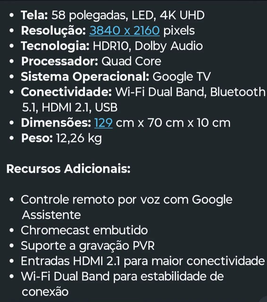 TV Philco 58 polegadas  - Foto 3