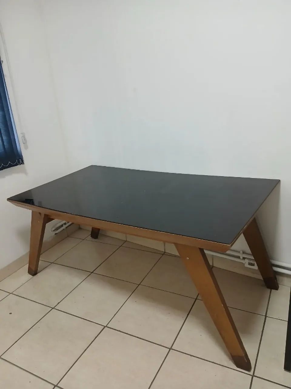 Mesa de Vidro Sala de estar Com 6 cadeiras