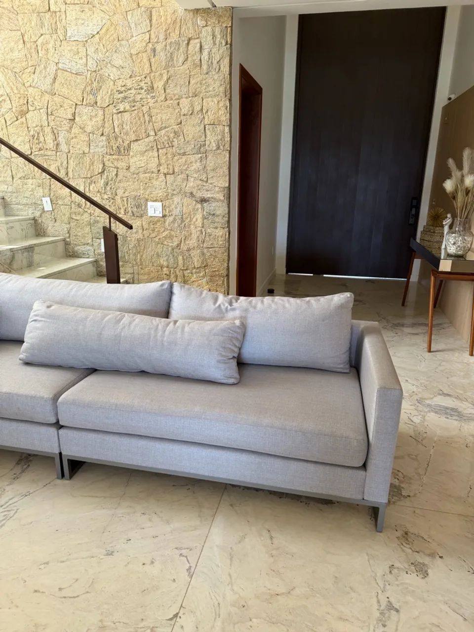 Sofá com chaise FRANCCINO 2,40m modelo LAGO - Foto 5
