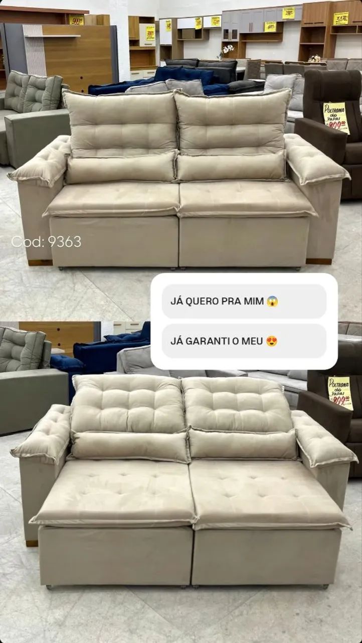 Mega promoção de Sofá Retrátil e Reclinável a Pronta Entrega!!