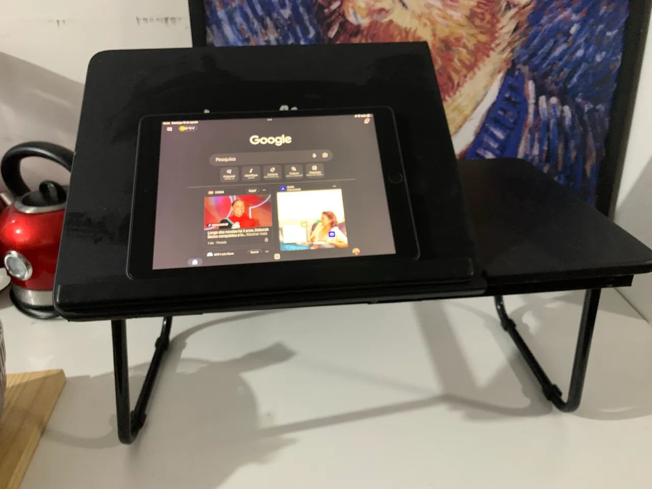 Mesinha de notebook para usar na cama ou no sofá - Foto 2