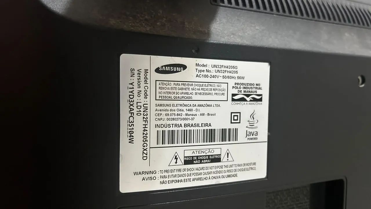 TV SAMSUNG 32 COM DEFEITO  - Foto 2