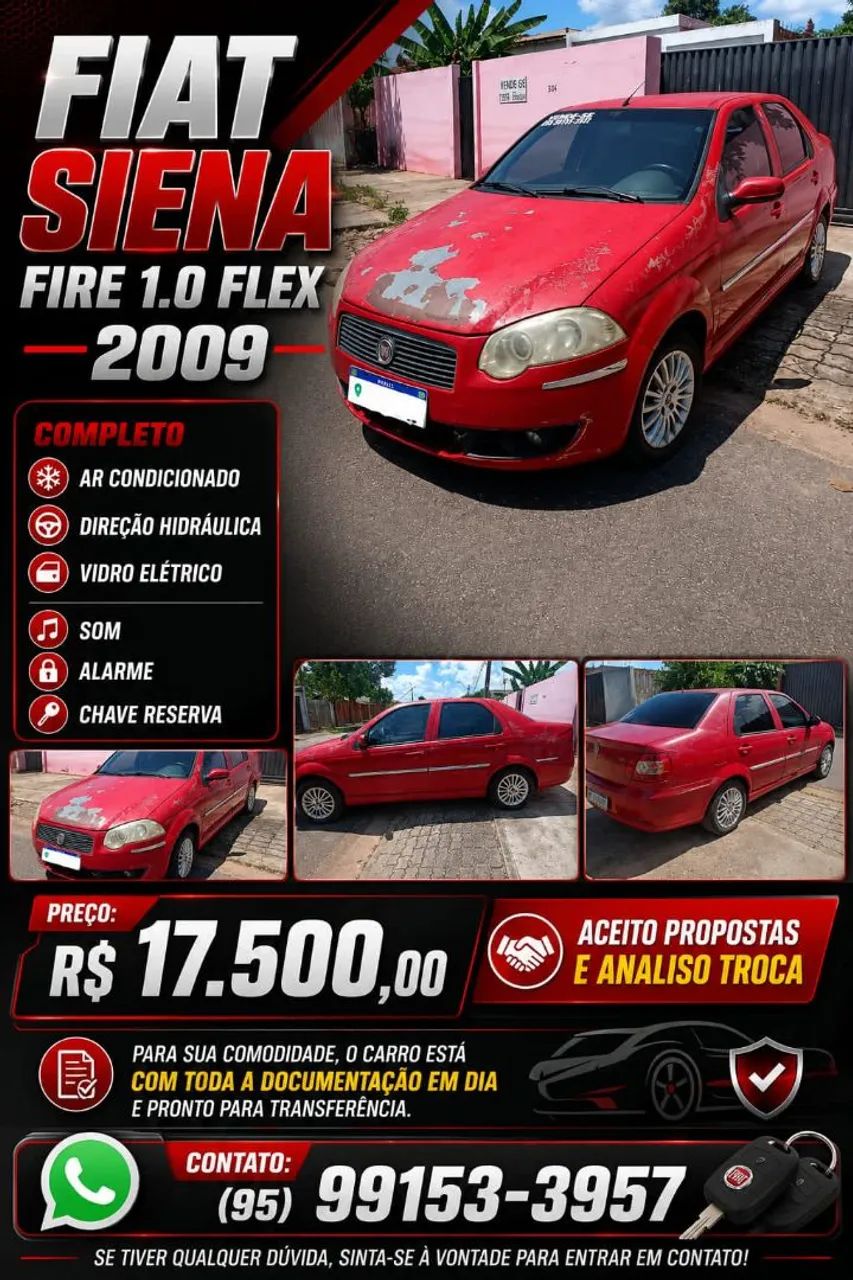 Fiat Siena ELX 1.0 MPI Fire/fire Flex 8V 4P 2008 - Foto 3