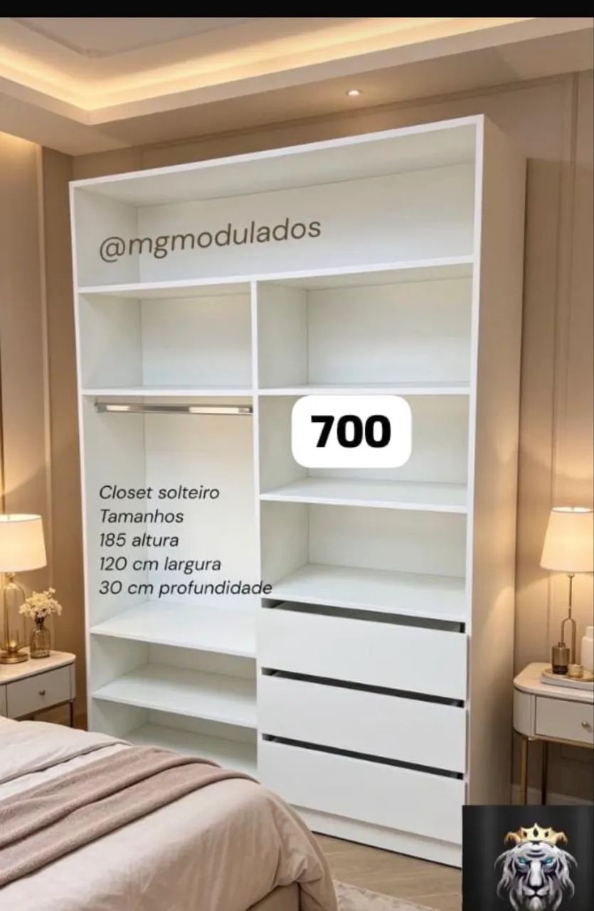 Closet Com espelho mdf pagamento na entrega  - Foto 5