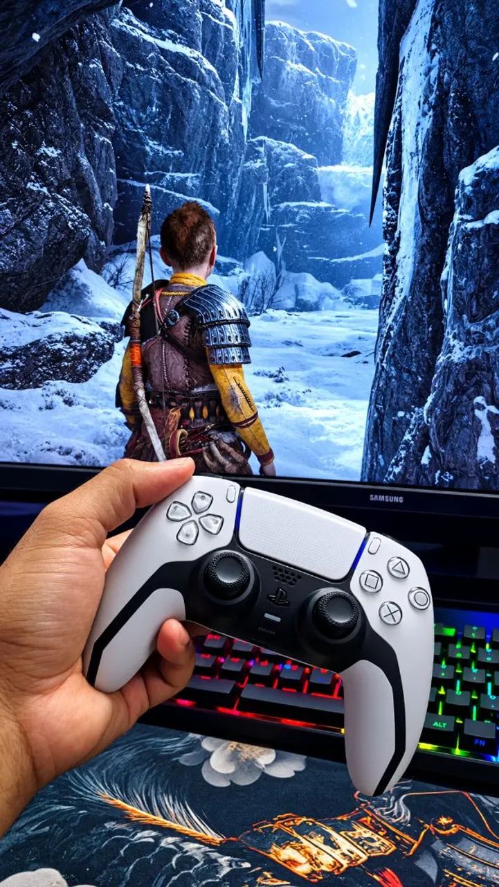 Controle para Playstation 4 e PC com Hall Efect 