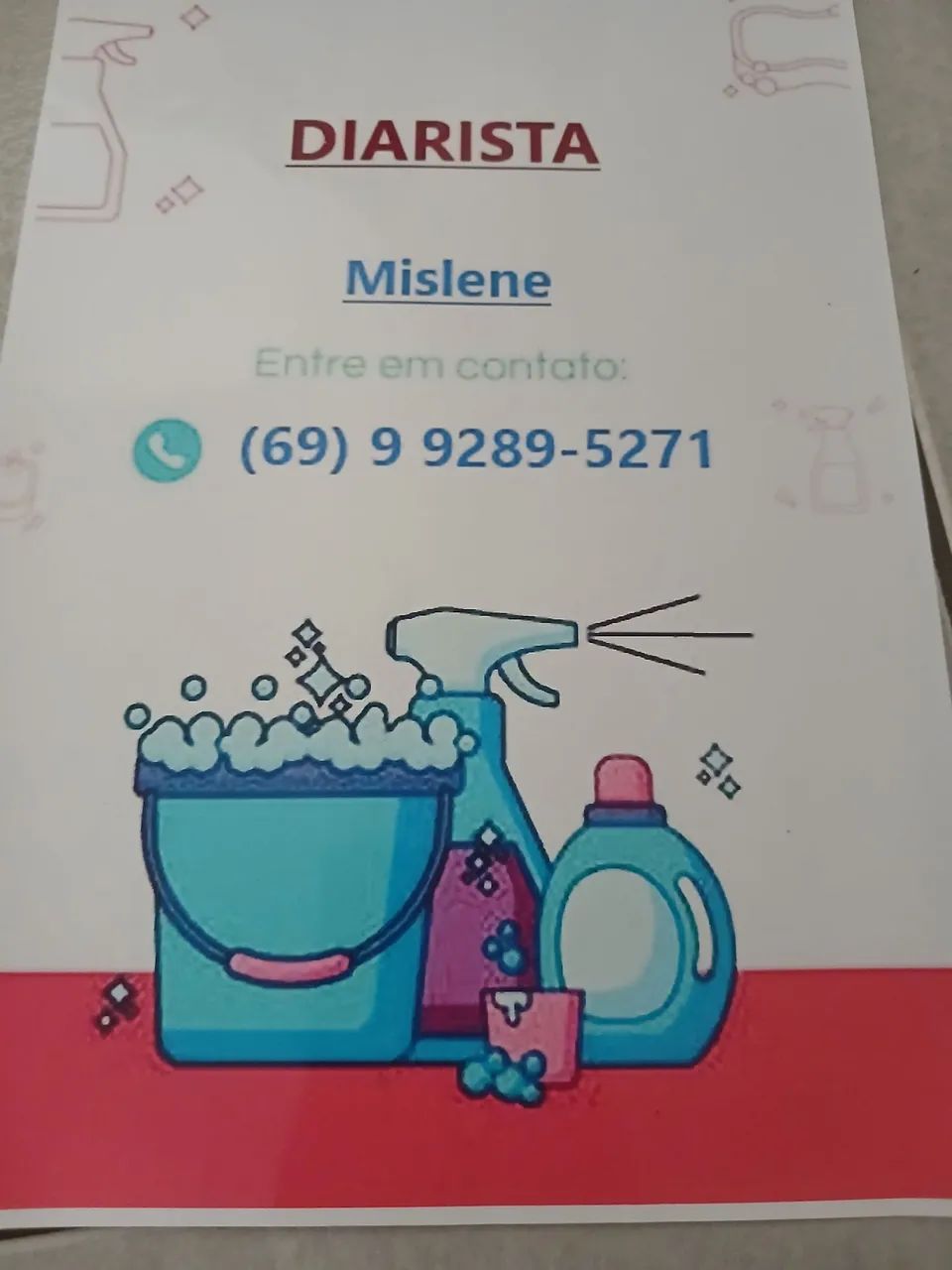 Olá sou diarista  