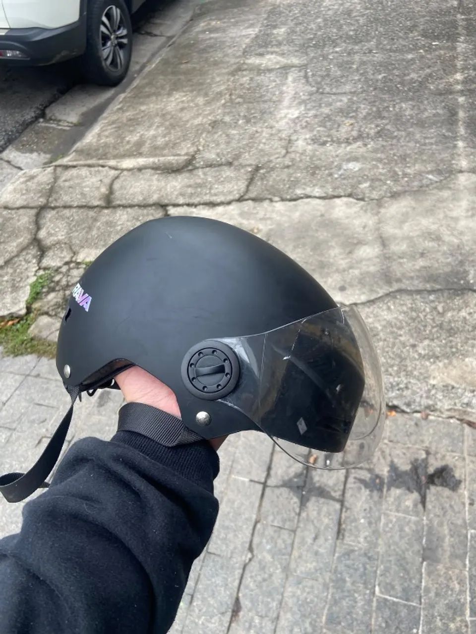 Capacete RAVA preto - Foto 2