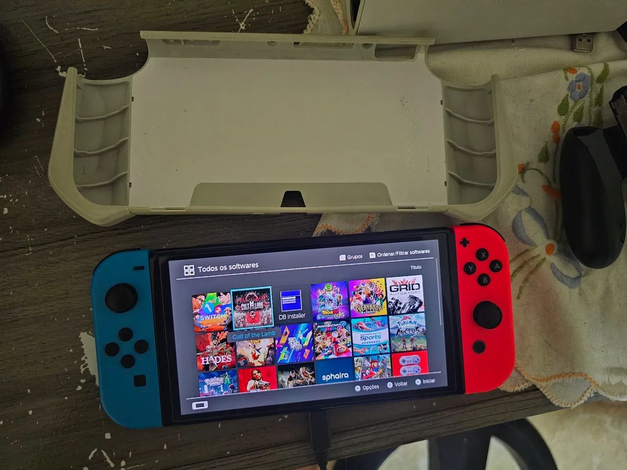Nintendo Switch Oled - 64gb + 256gb - Desbloqueado - Foto 2