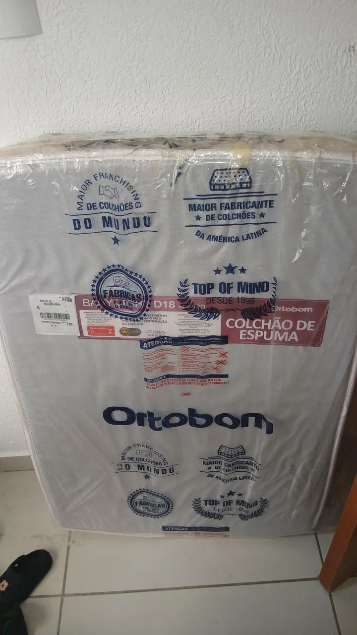 NEW BERÇO CUORE CERCADINHO COM COLCHÃO MARCA ORTOBOM - Foto 4